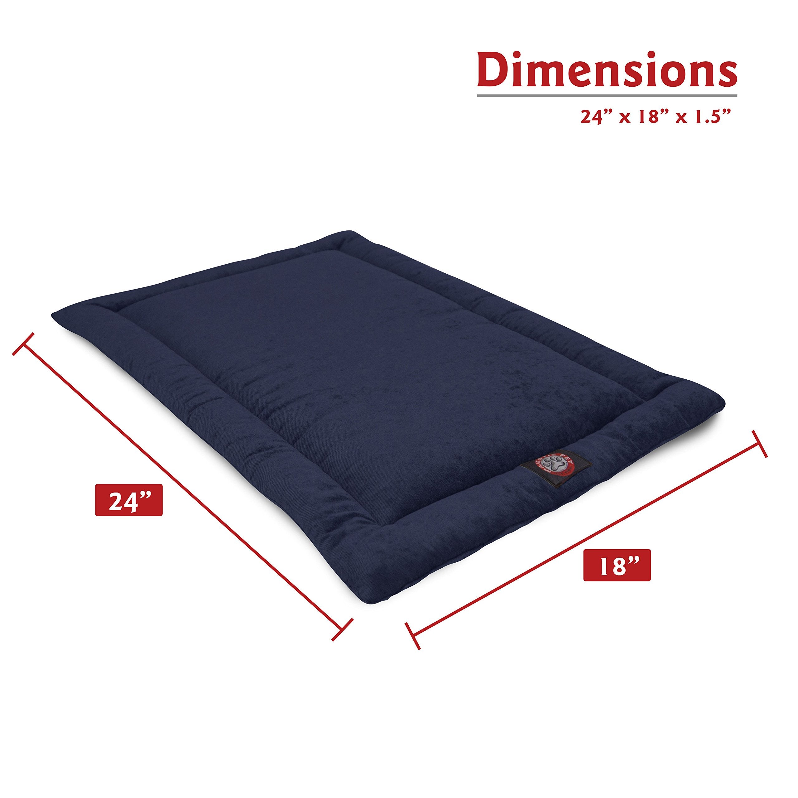 24' Villa Navy Blue Crate Dog Bed Mat By Majestic Pet Products